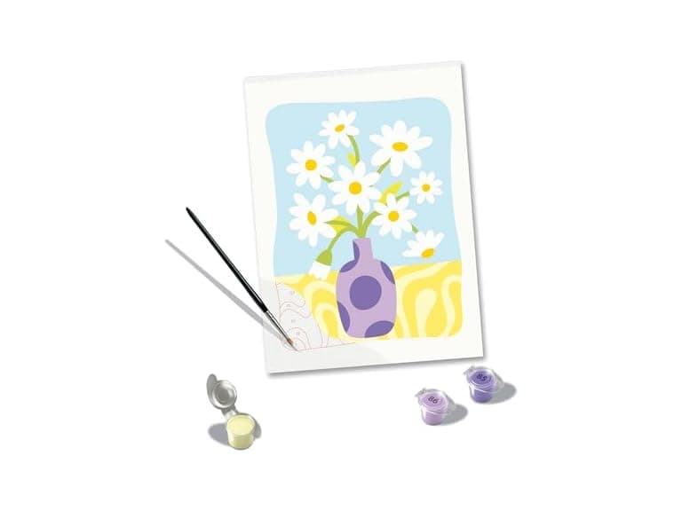 Ravensburger CreArt Daisies Paint‑by‑Number Kit - Image 1