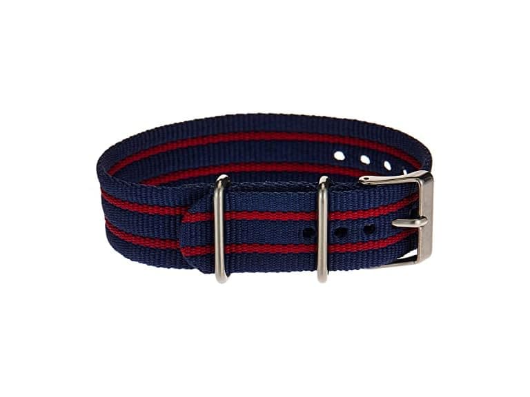 Timex Weekender 20mm Blue/Red Stripe Strap - Image 1