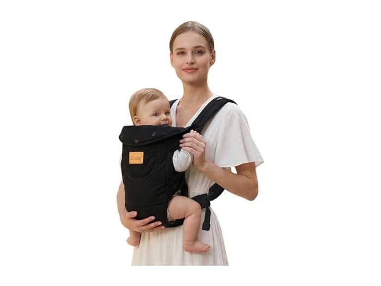 Shiaon Baby Carrier Newborn to Toddler, Black - Image 1