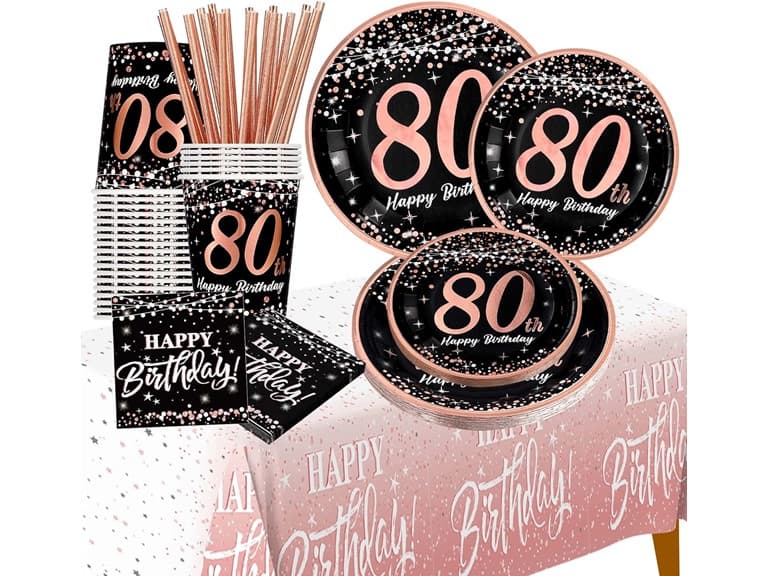 80th birthday Decorations for Women - Image 1