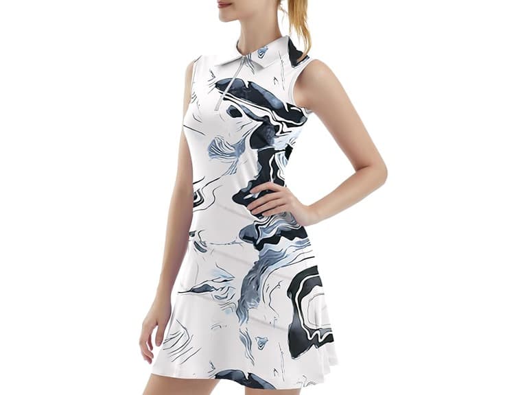 Fkeep Women Tennis Golf Dresses Zipper Shorts - Image 1