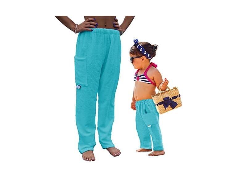 Towel Pants for Swimmers – Turquoise - Image 1