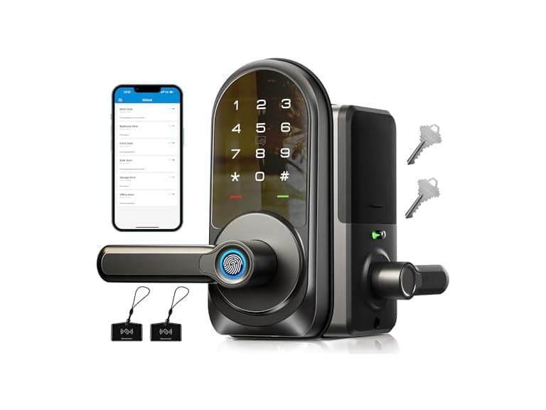 Veise RZ09 Smart Lock, 7-in-1 Keyless Entry (Open Box) - Image 1