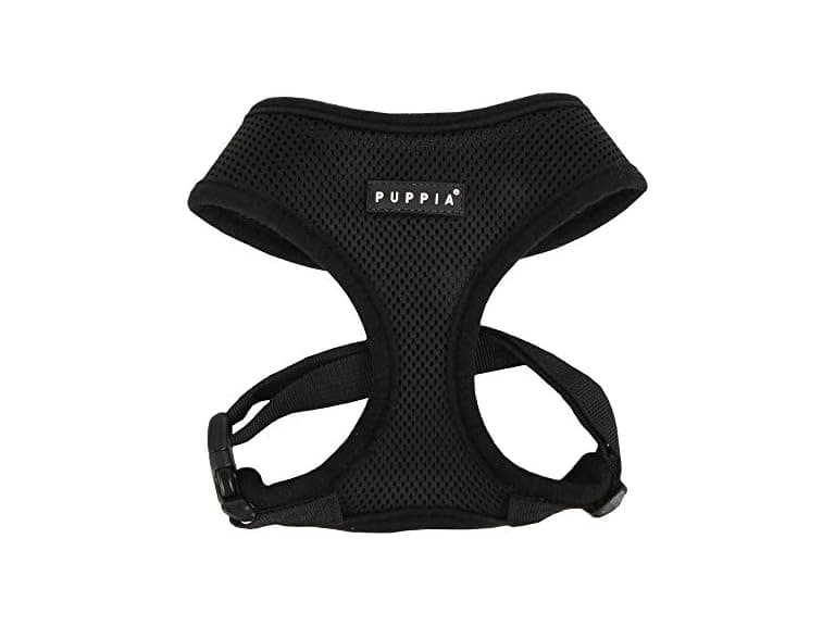 Puppia Soft Dog Harness Black, X Small - Image 1