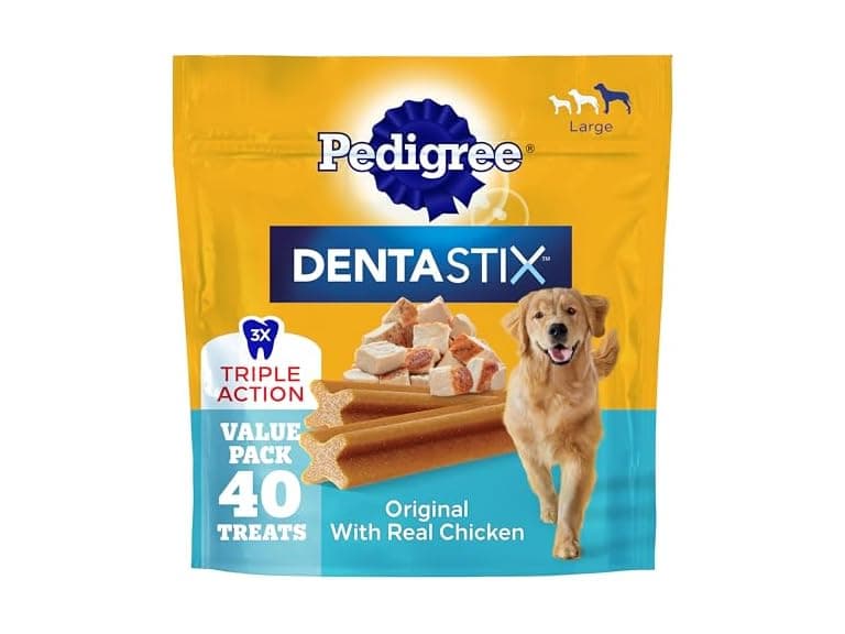 40ct Pedigree Dentastix Large Dog Treats, Original Flavor - Image 1