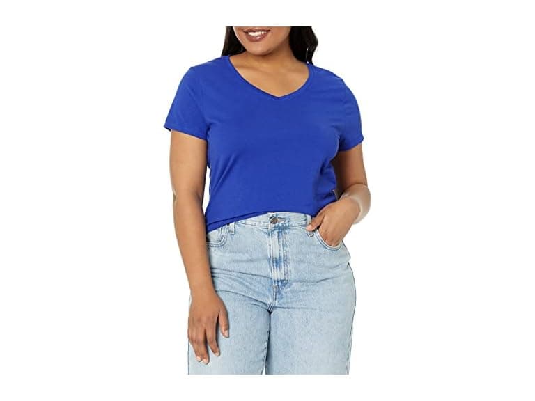 Hanes Women X-temp V-neck T-shirt - Image 1