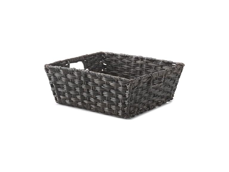Whitmor Woven Storage Basket for Shelves Brown