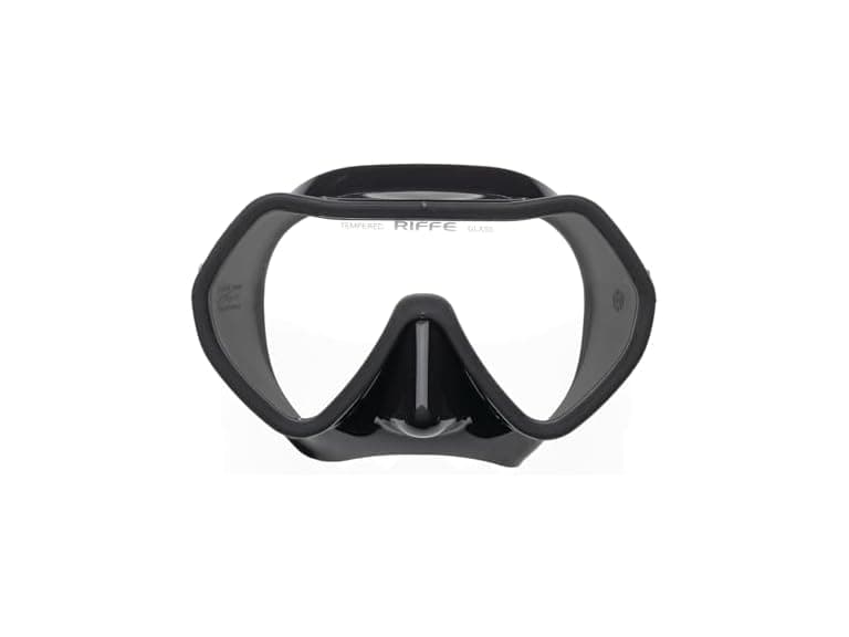 Riffe Black Frameless Diving Mask - Panoramic - - Image 1