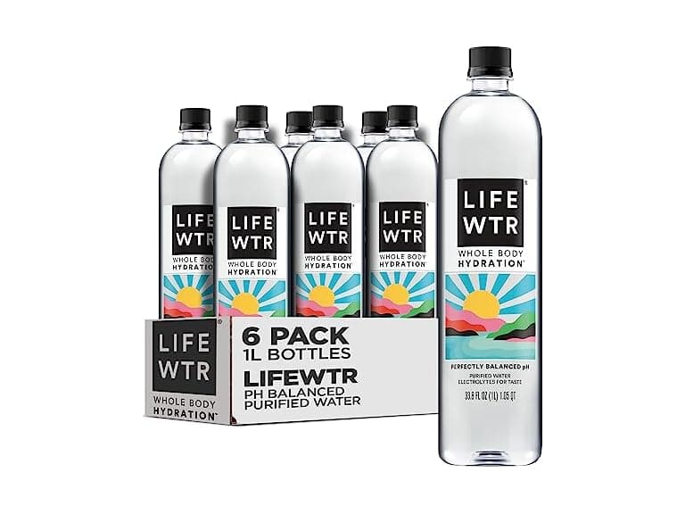 6PK LIFEWTR, Premium Water,1 Liter bottles - Image 1