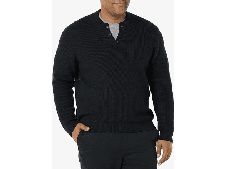 Amazon Essentials Men Long-Sleeve Soft Touch Henley - Image 1