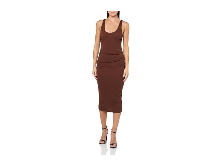 Forever 21  (L) Racerback Ruched Midi Dress - Image 1