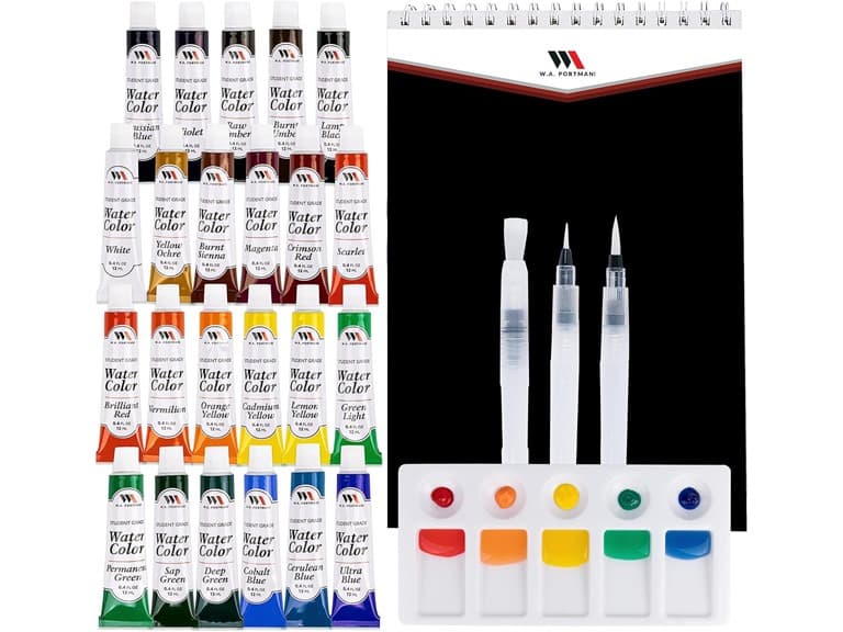 W.A. Portman Water Color Paint Set - Image 1