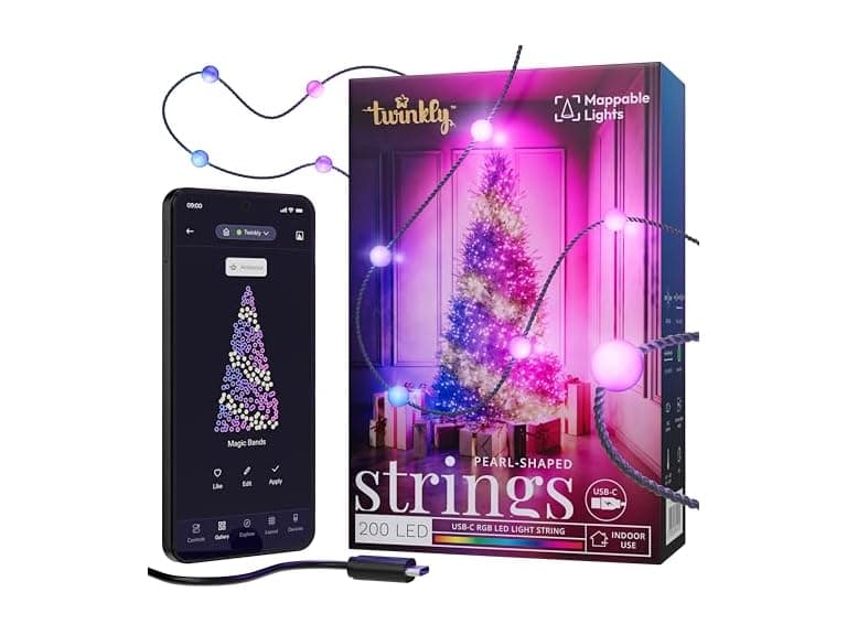 Twinkly Strings USB-C Pearls 200 LED - Image 1