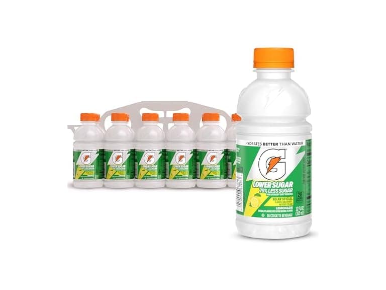 12PK Gatorade Lower Sugar Electrolyte Drink Lemonade - Image 1