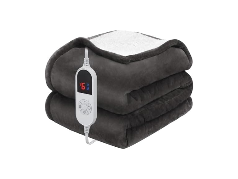 HOW'S MY HOUSE Heated Blanket 62"x84 - Image 1