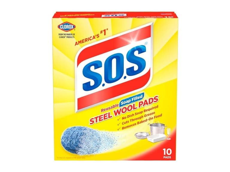 S.O.S Steel Wool Soap Pads, 10 Ct - Image 1
