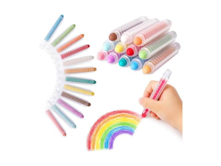 JustRed Dustless Chalk for Kids - Image 1