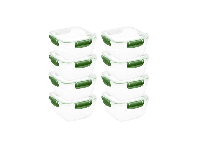 Superio Pack of 8 Plastic Food Storage Containers  - Image 1