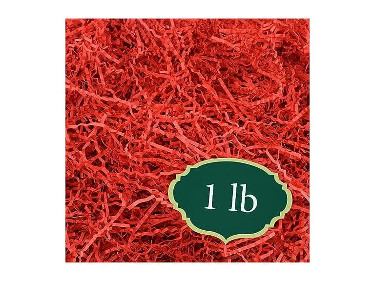 Arcadia Garden Crinkle Paper 1lb Red - Image 1