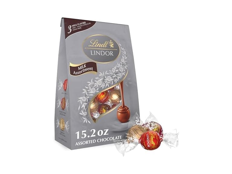 Lindt LINDOR Milk Assorted Truffles 15oz - Image 1