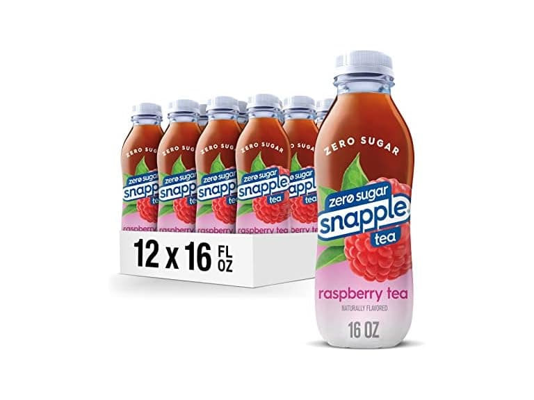 12PK Snapple Zero Sugar Raspberry Tea, 16 fl oz - Image 1