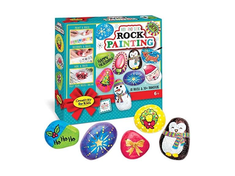 Holiday Hide & Seek Rock Painting Kit - Image 1