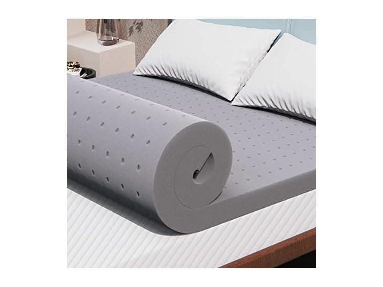 Maxzzz 3 Inch Memory Foam Mattress Topper, King - Image 1