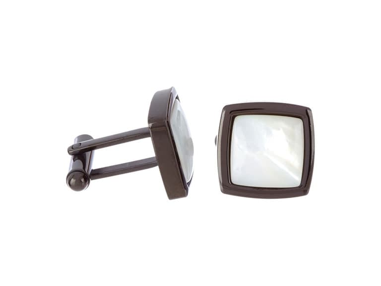 Genuine Mother Of Pearl Cuff Links - Image 1