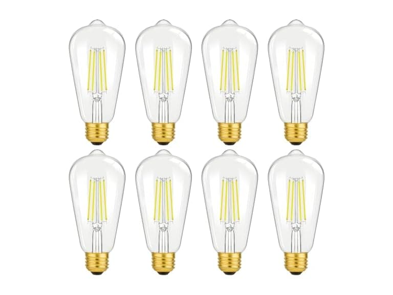 Brightever 8W Vintage LED Edison Light Bulbs 100W Incandescent Equivalent - Image 1