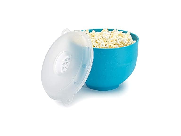 Goodful Silicone Popcorn Popper, Blue - Image 1
