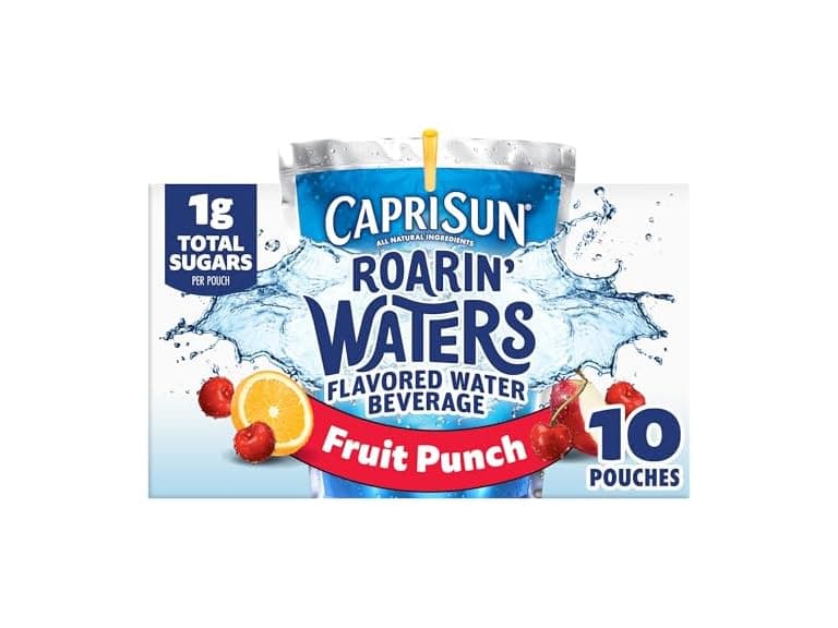 10CT Capri Sun Roarin' Waters Fruit Punch Flavored - Image 1