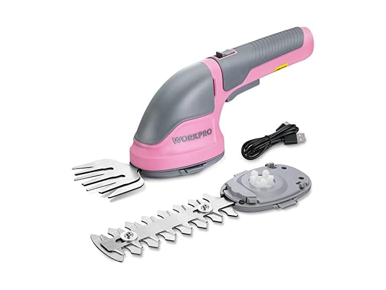WORKPRO 2-in-1 Grass Shear Pink - Image 1