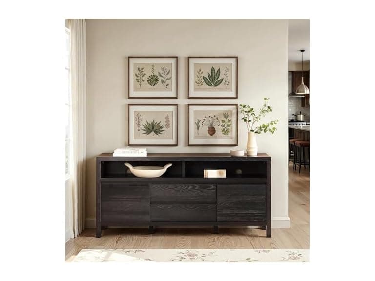 Walker Nash Sideboard 65 inch, Black - Image 1