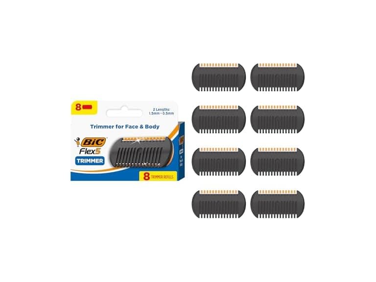 BIC Flex 5 Trim and Shave Trimmer Refills, 8-Count - Image 1