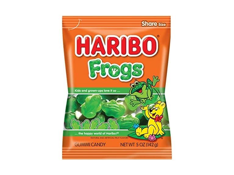 1PK HARIBO Gummi Candy, Frogs, 5 oz. Bag - Image 1