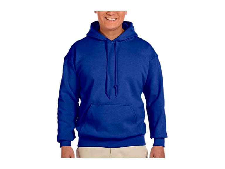 Gildan Men (M) Heavy Blend Hooded Royal Sweatshirt - Image 1