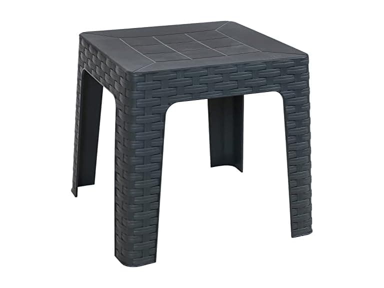 Sunnydaze Decor RBW-075 18in Gray Side Table Grey - Image 1