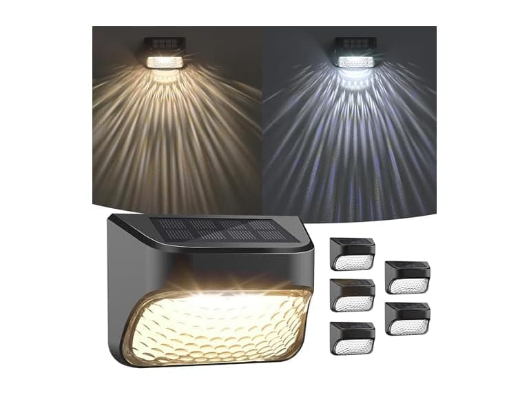 KIALUSH Black Solar Step Lights 6 Pack - Image 1