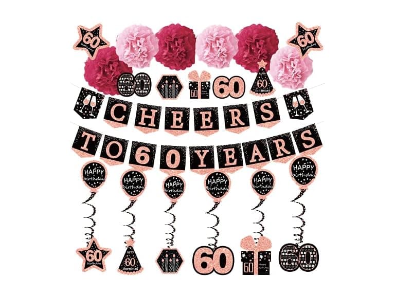 60th Birthday 21 Pcs Set (2 Pack) - Image 1