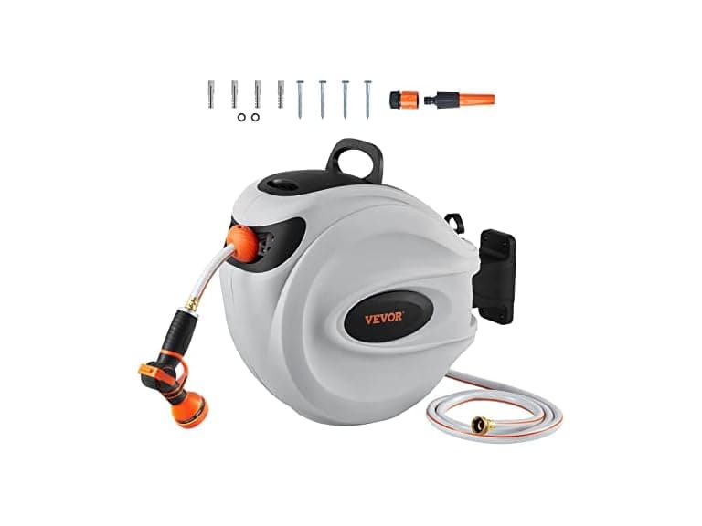 VEVOR Retractable Hose Reel, 65 ft - Image 1