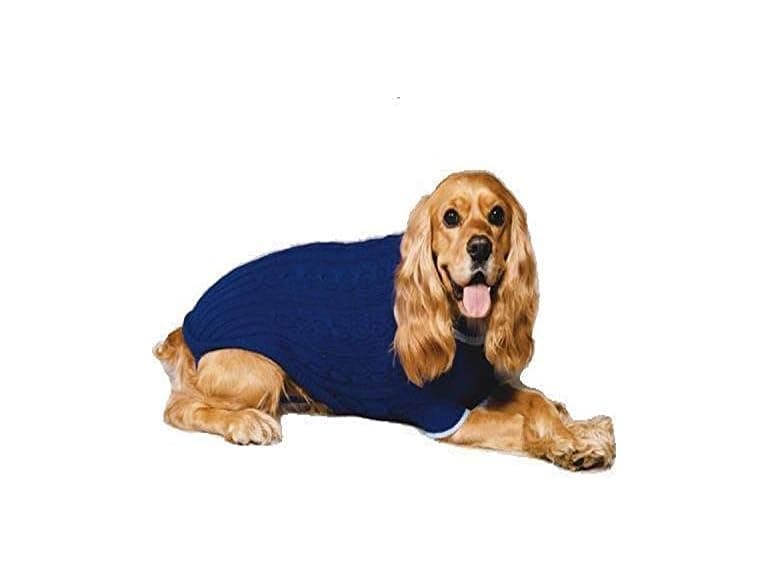 Fashion Pet Lookin' Good! Classic Cable Sweater- Small - Image 1
