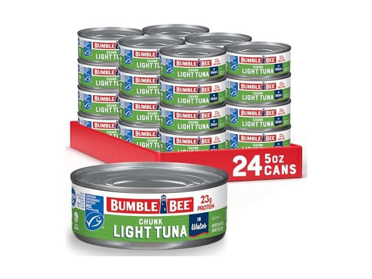 Bumble Bee Chunk Light Tuna In Water, 5 oz Cans - Image 1
