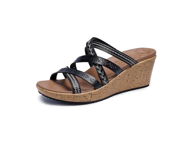 Skechers Women's Beverlee Wedge Sandal (12) - Image 1