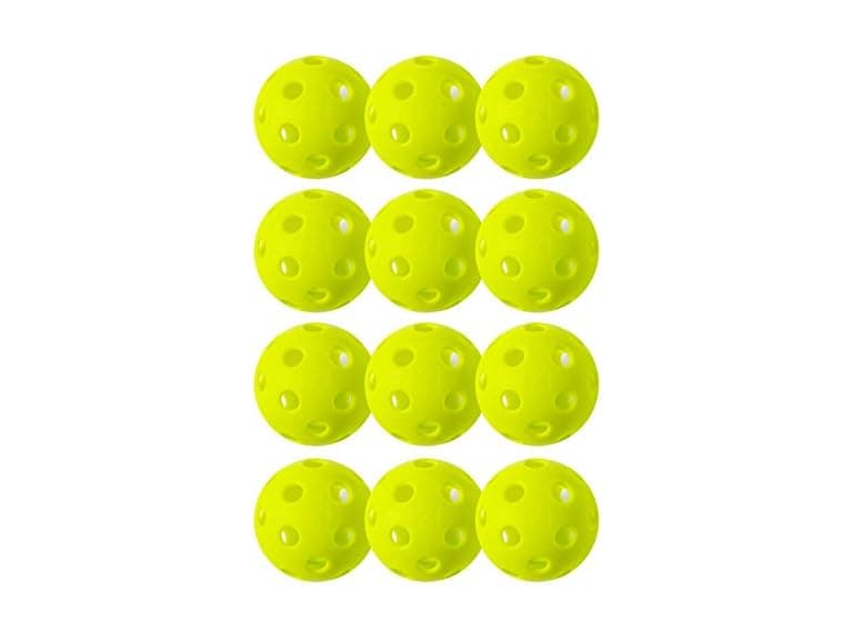 Franklin Sports X-26 Pickleballs - Indoor - 12PK - Optic - Image 1