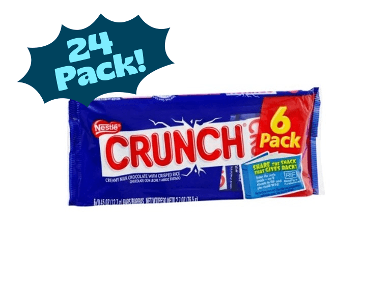 Nestle Crunch Fun Size Bars 6-Pack, (24-Pack/144 Total Bars) - Image 1