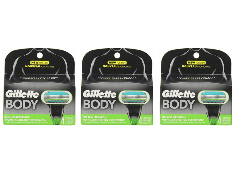 Gillette 12ct Body Refill Blade Cartridges - Image 1
