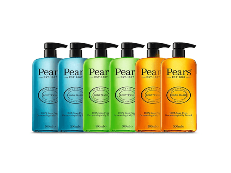 (6 Pack) Pears Body Wash Set 500ml - Image 1