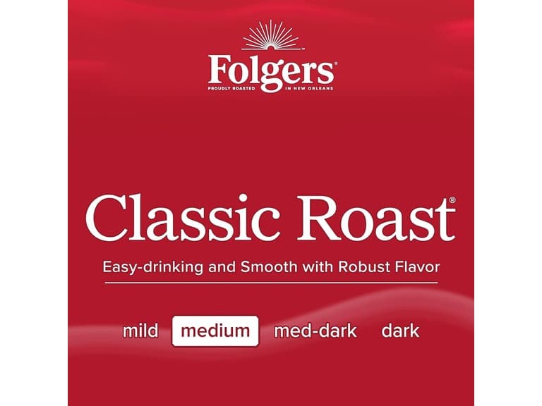 Folgers Classic Roast Medium Roast Coffee, 12 CT - Image 1