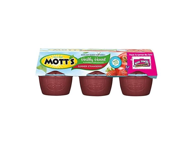6CT Mott's Healthy Harvest Applesauce, 3.9 oz - Image 1