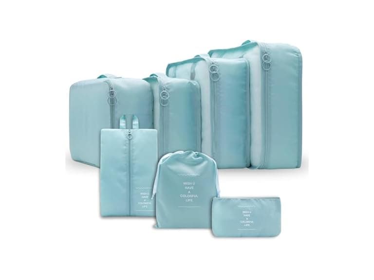 7-Piece Compression Travel Packing Cubes - Image 1